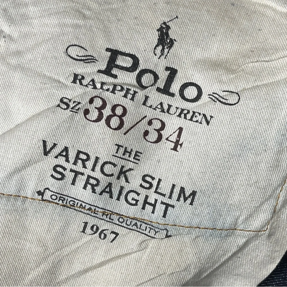 Polo Ralph Lauren Varick Slim Straight Jeans Light Weight Morris 38X34 Cotton